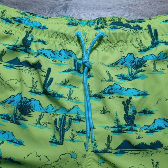 George Men XXL 44-46 Swim Trunks Shorts Drawstring Beach Pool Vacation Desert - Picture 2 of 6